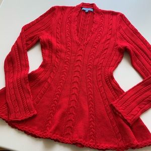 Red Peplum Sweater!